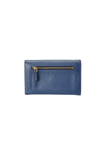 SAFFIANO AZURRO METAL WALLET