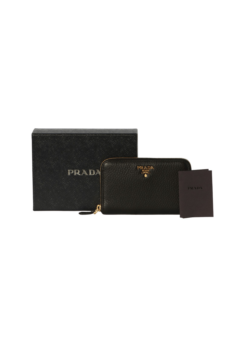 VITELLO DAINO COMPACT ZIP AROUND WALLET