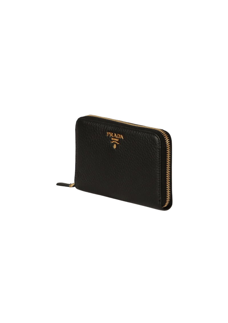 VITELLO DAINO COMPACT ZIP AROUND WALLET