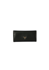 VITELLO GRAIN CONTINENTAL FLAP WALLET