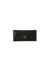 VITELLO GRAIN CONTINENTAL FLAP WALLET