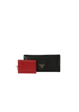 VITELLO GRAIN CONTINENTAL FLAP WALLET