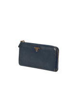 VITELLO GRAIN ZIP AROUND WALLET