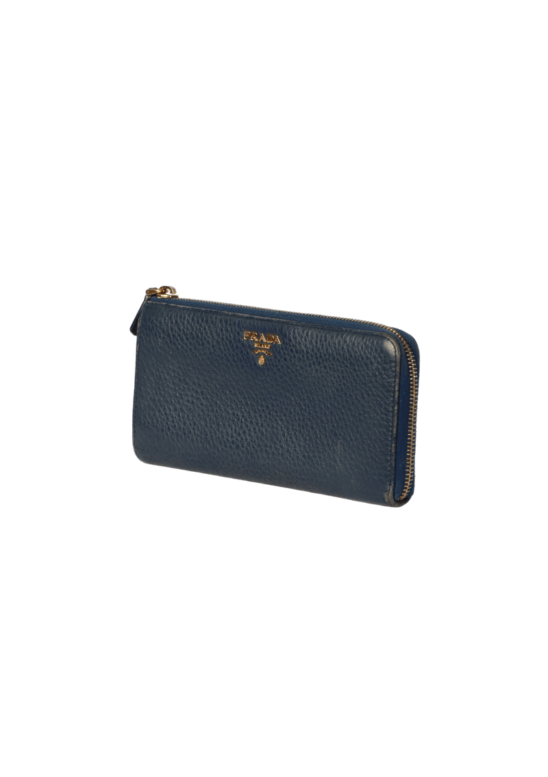 VITELLO GRAIN ZIP AROUND WALLET