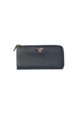 VITELLO GRAIN ZIP AROUND WALLET