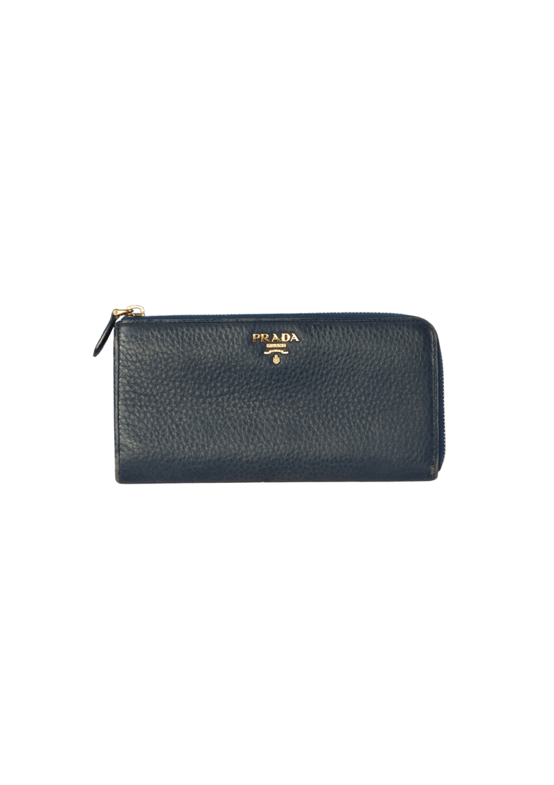 VITELLO GRAIN ZIP AROUND WALLET