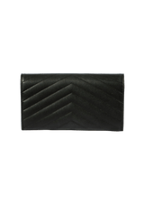 CASSANDRE MATELASSÉ LARGE FLAP WALLET