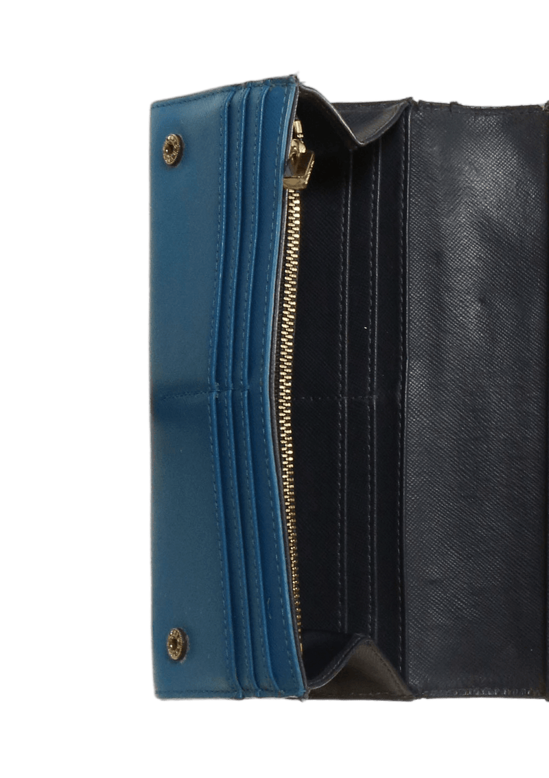 LEATHER FLAP WALLET