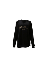 VELVET LOGO SWEATSHIRT G