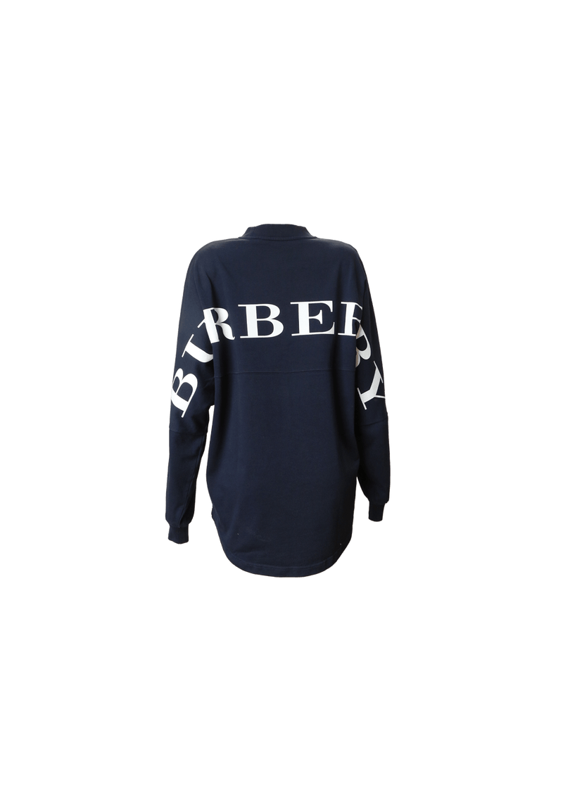 Casaco Burberry Logo Sweatshirt PP Azul Original – Gringa