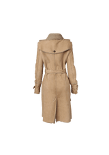 SHEARLING TRENCH COAT 40