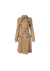 SHEARLING TRENCH COAT 40