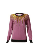 SEQUIN EMBELLISH SWEATER P