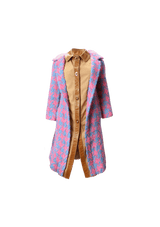 TRICOT LEATHER TRENCH COAT 36