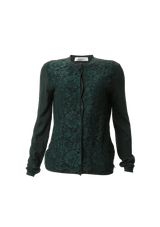 FLORAL LACE CARDIGAN M