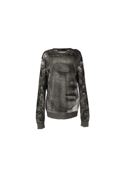 Casaco Versace Printed Sweater 48 Cinza Original – Gringa