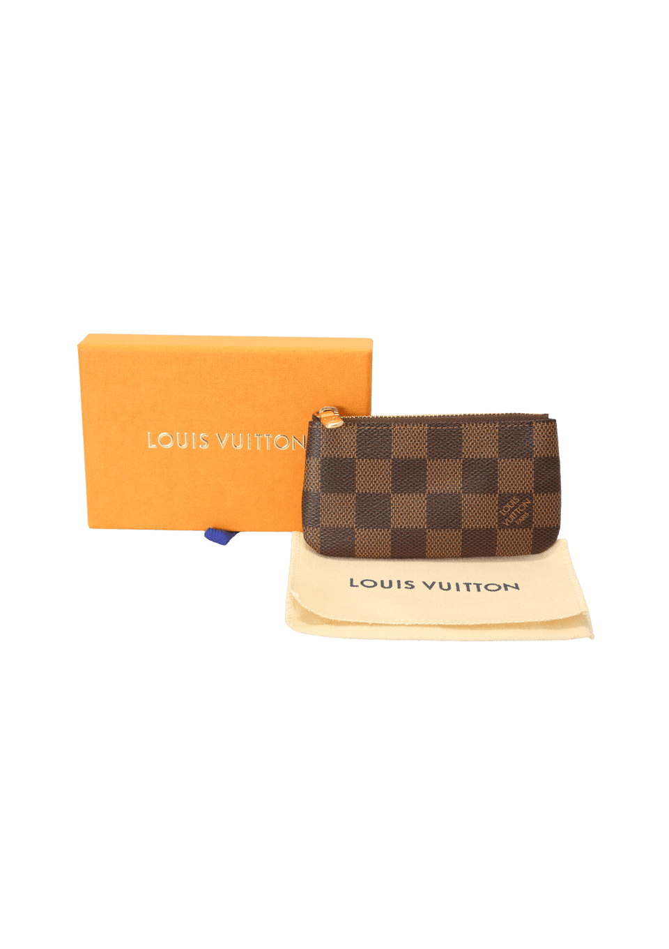 Case Louis Vuitton Damier Ebene Key Pouch Marrom Original – Gringa