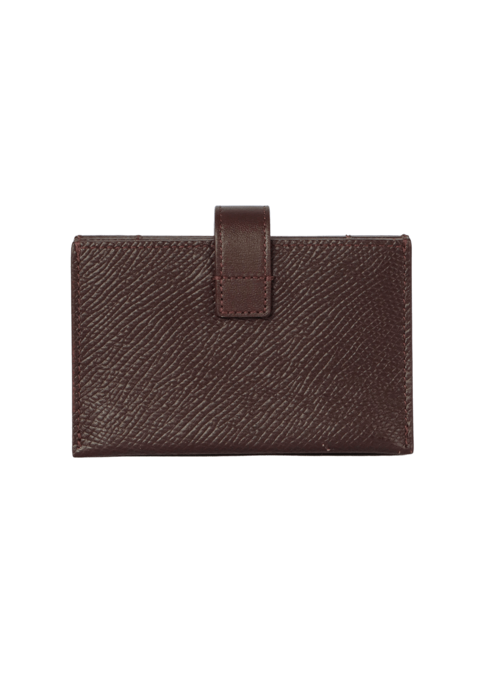 GRAINED CALFSKIN ACCORDION CARD HOLDER