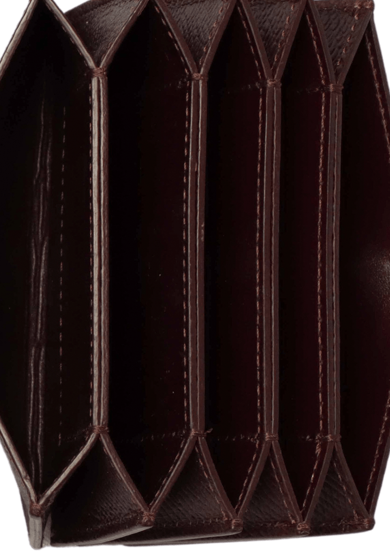 NEW] CELINE Calf leather ACCORDEON CARDHOLDER Accordion card