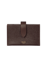 GRAINED CALFSKIN ACCORDION CARD HOLDER
