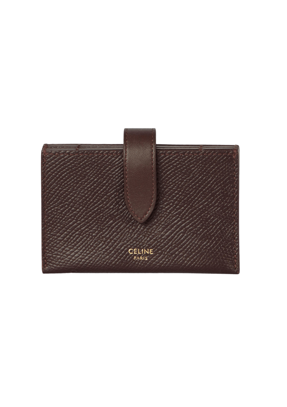 GRAINED CALFSKIN ACCORDION CARD HOLDER