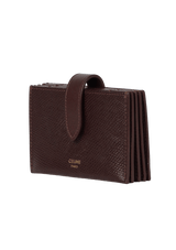 GRAINED CALFSKIN ACCORDION CARD HOLDER