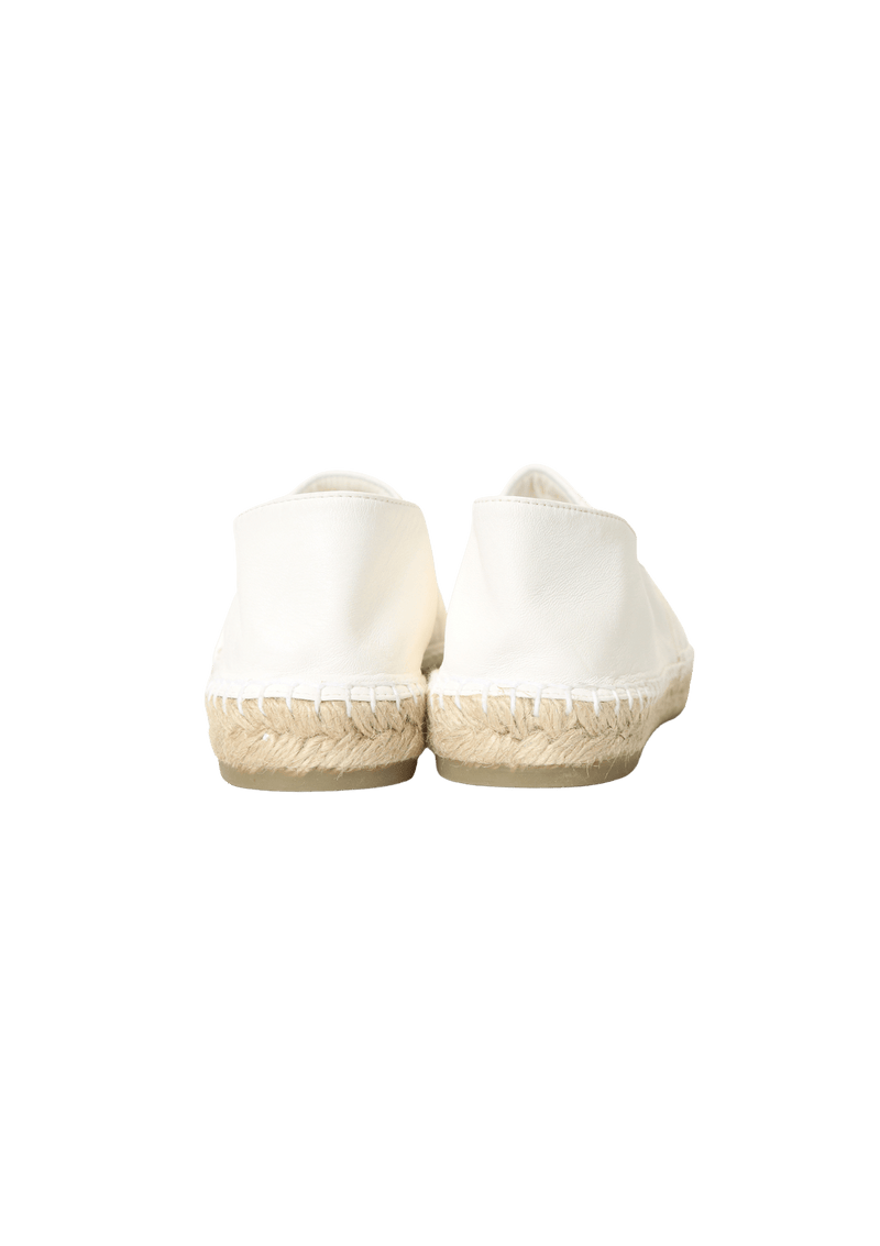 CC LOGO LEATHER ESPADRILLES 38