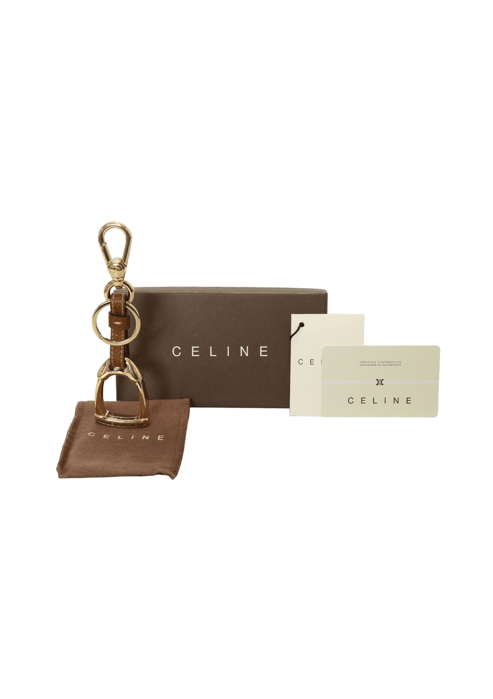 Chaveiro Celine Keychain Marrom Original – Gringa