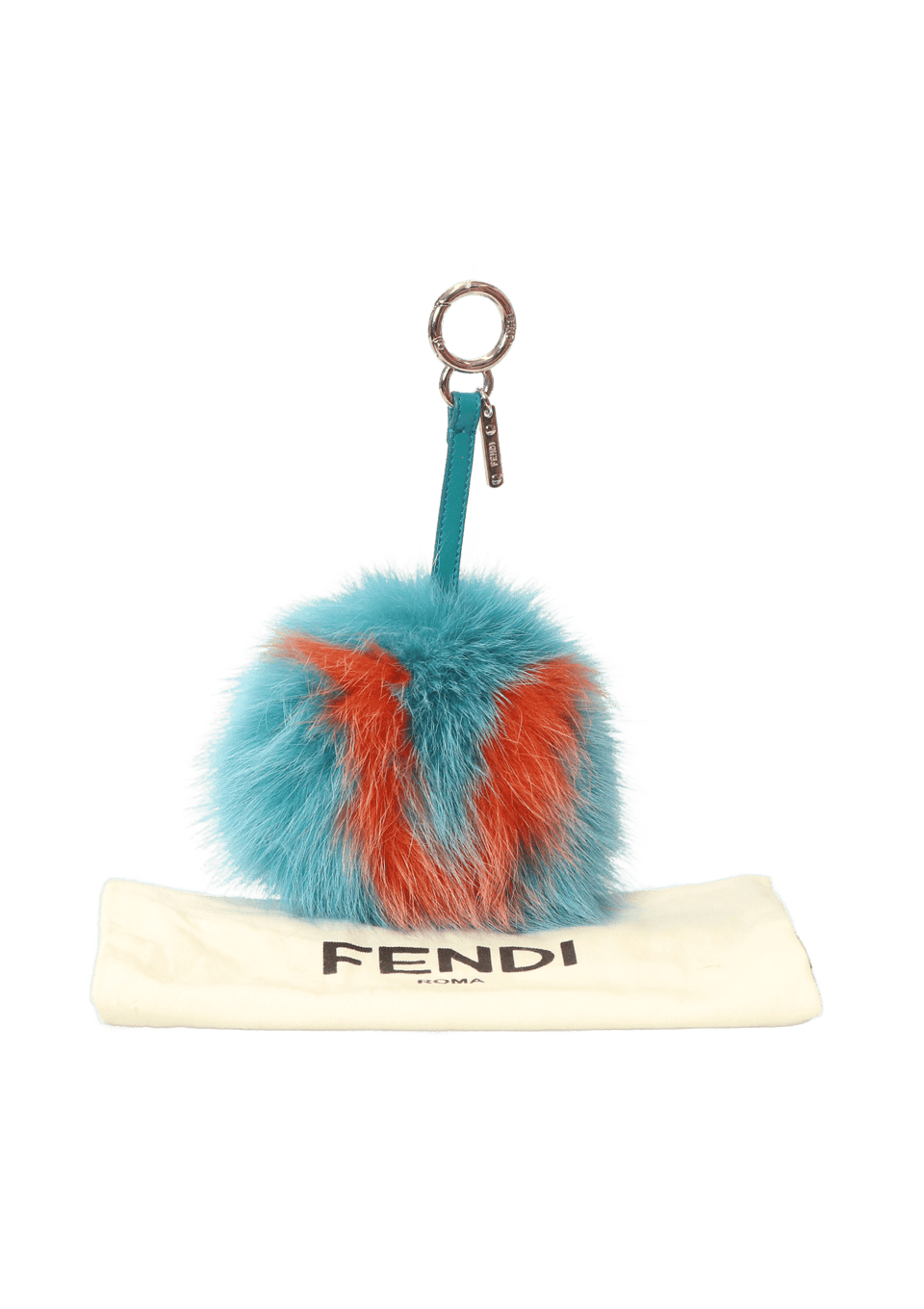 Chaveiro Fendi Alphabet V Charm Azul Original – Gringa