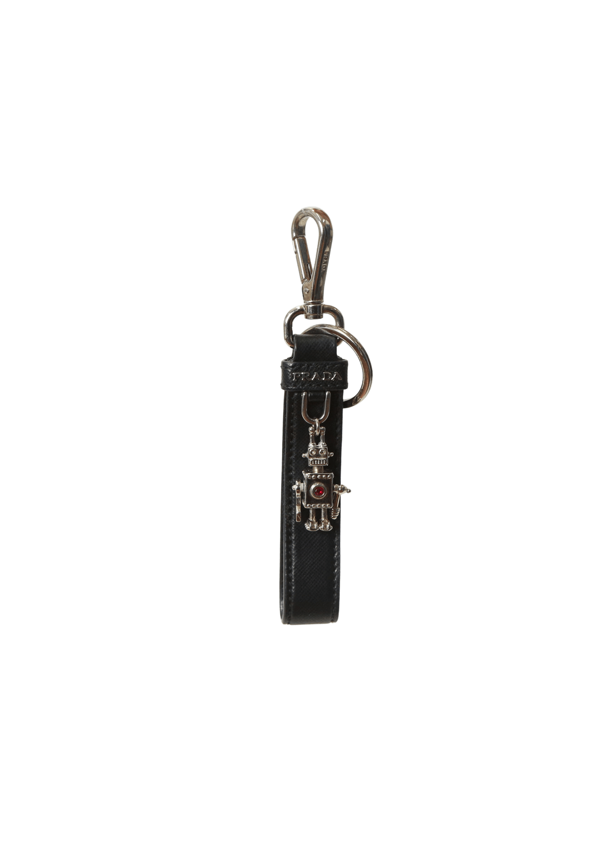 Chaveiro Prada Robot Key Charm Preto Original – Gringa