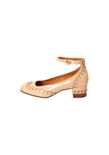 PATENT LEATHER SLINGBACK PUMPS 37