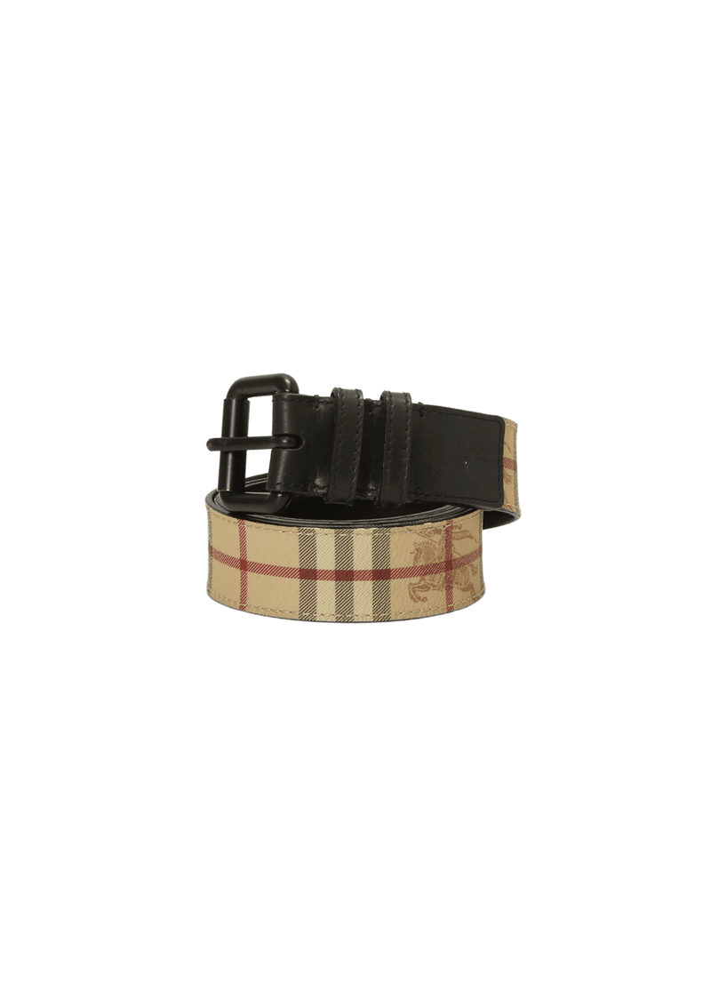 Cinto Burberry Haymarket Check Belt Bege Original Gringa