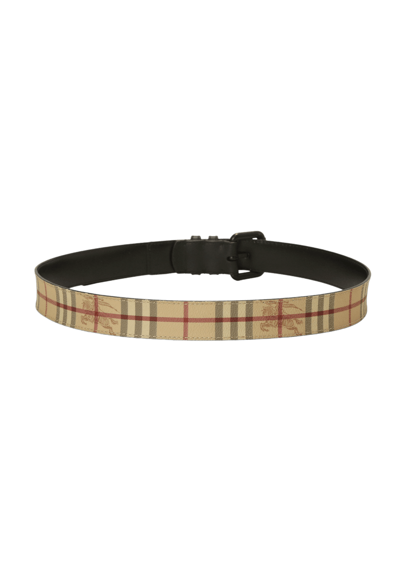 Cinto Burberry Haymarket Check Belt Bege Original Gringa
