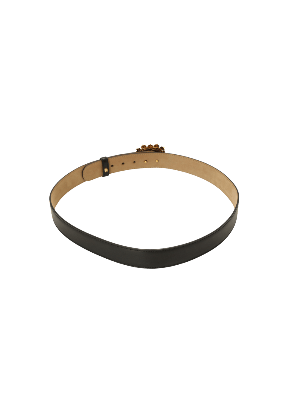 Cinto Dolce & Gabbana Devotion Belt Preto Original – Gringa