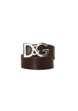 LEATHER LOGO BELT