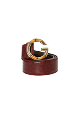 BAMBOO G LOGO LEATHER BELT