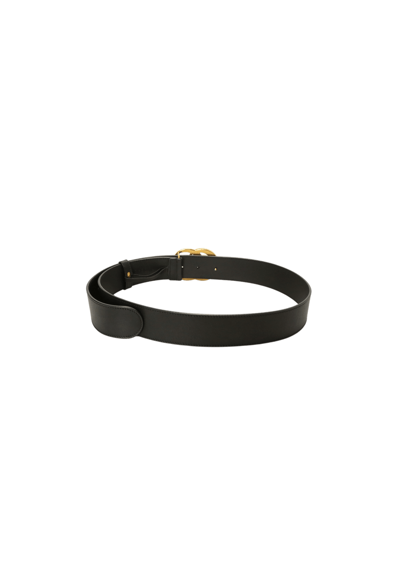 DOUBLE G LOGO CALFSKIN BELT