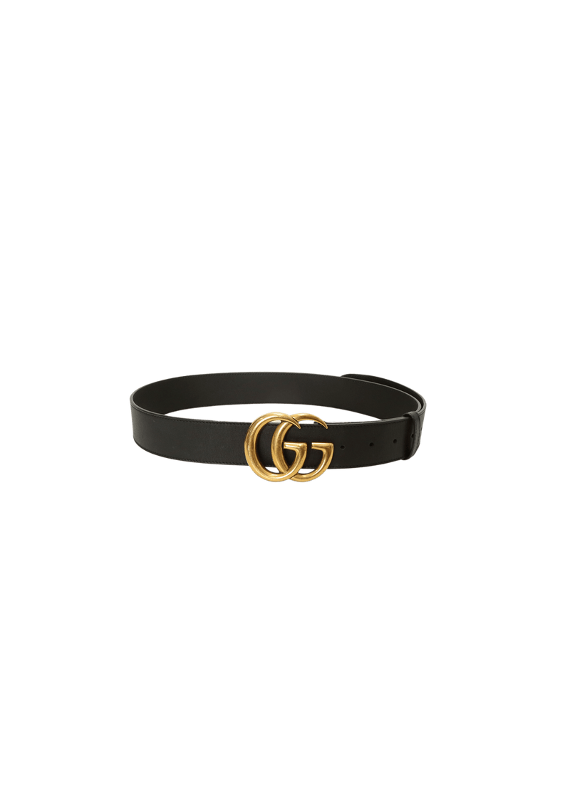 DOUBLE G LOGO CALFSKIN BELT