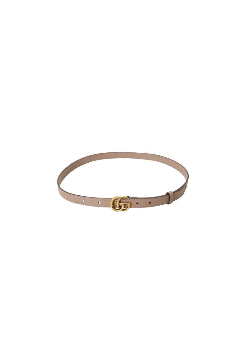 DOUBLE G LOGO SKINNY BELT 90