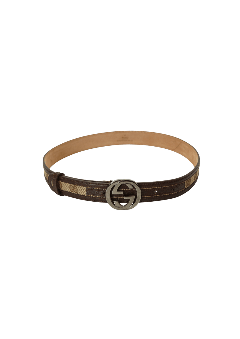 GG CANVAS G INTERLOCKING BELT 80