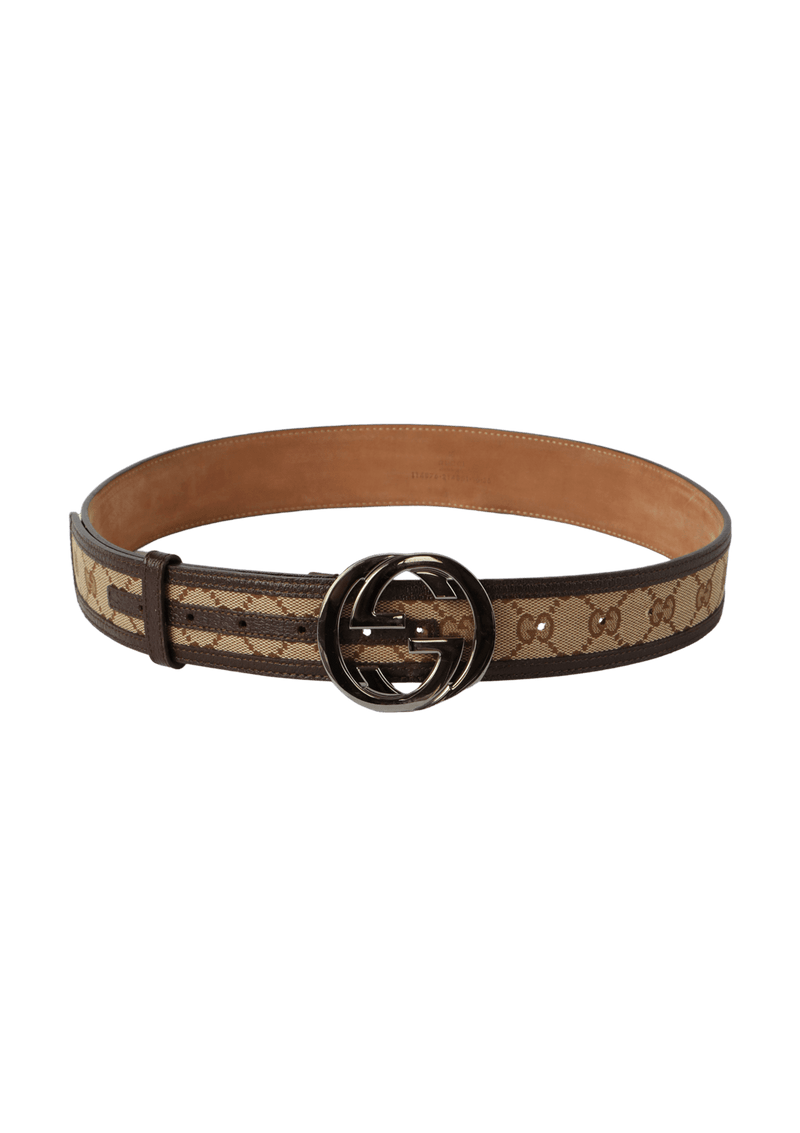 GG CANVAS G INTERLOCKING BELT 90