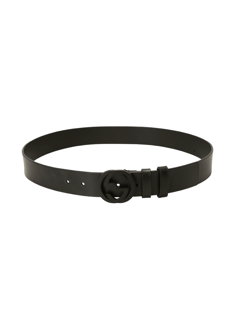 INTERLOCKING G LOGO LEATHER BELT