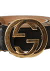 INTERLOCKING G LOGO LEATHER
