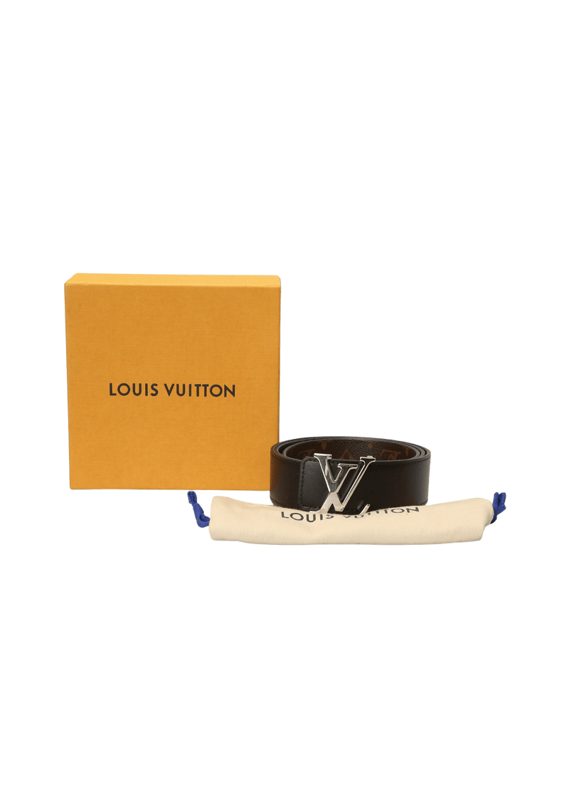 Cinto Louis Vuitton Monogram Initiales Reversível 40mm Preto Original –  Gringa