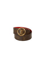 MONOGRAM REVERSIBLE LV CIRCLE 35MM BELT 95