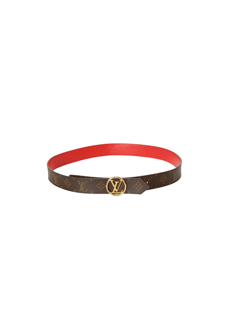 MONOGRAM REVERSIBLE LV CIRCLE 35MM BELT 95