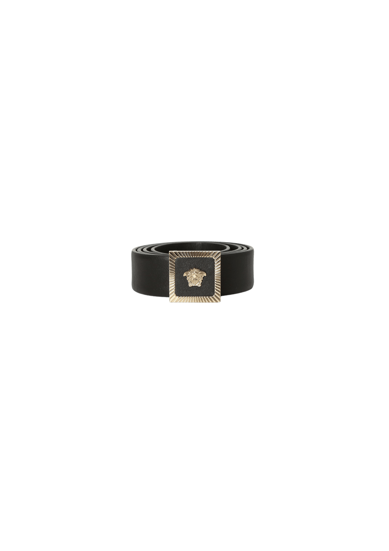 SKINNY LEATHER MEDUSA BELT