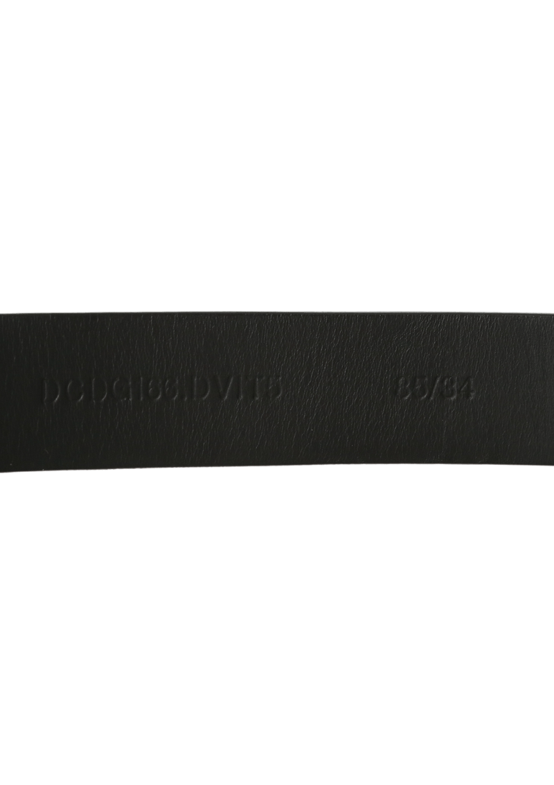 SKINNY LEATHER MEDUSA BELT