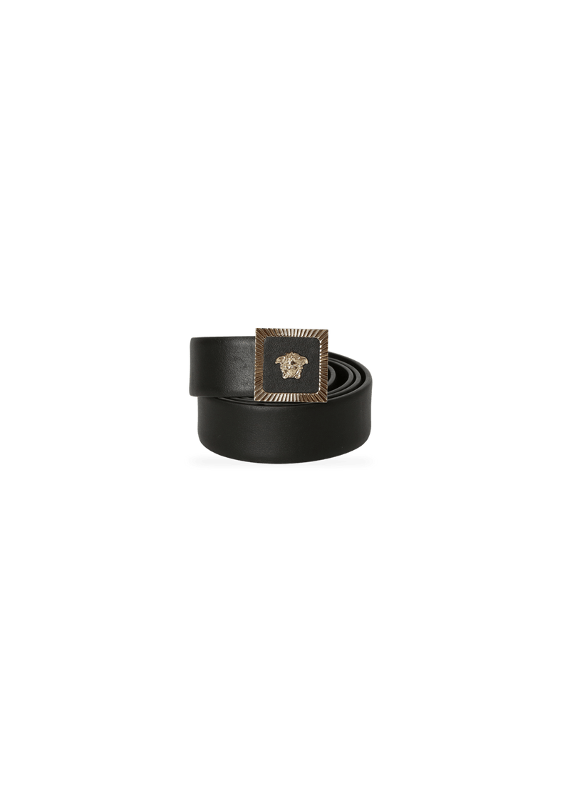 SKINNY LEATHER MEDUSA BELT