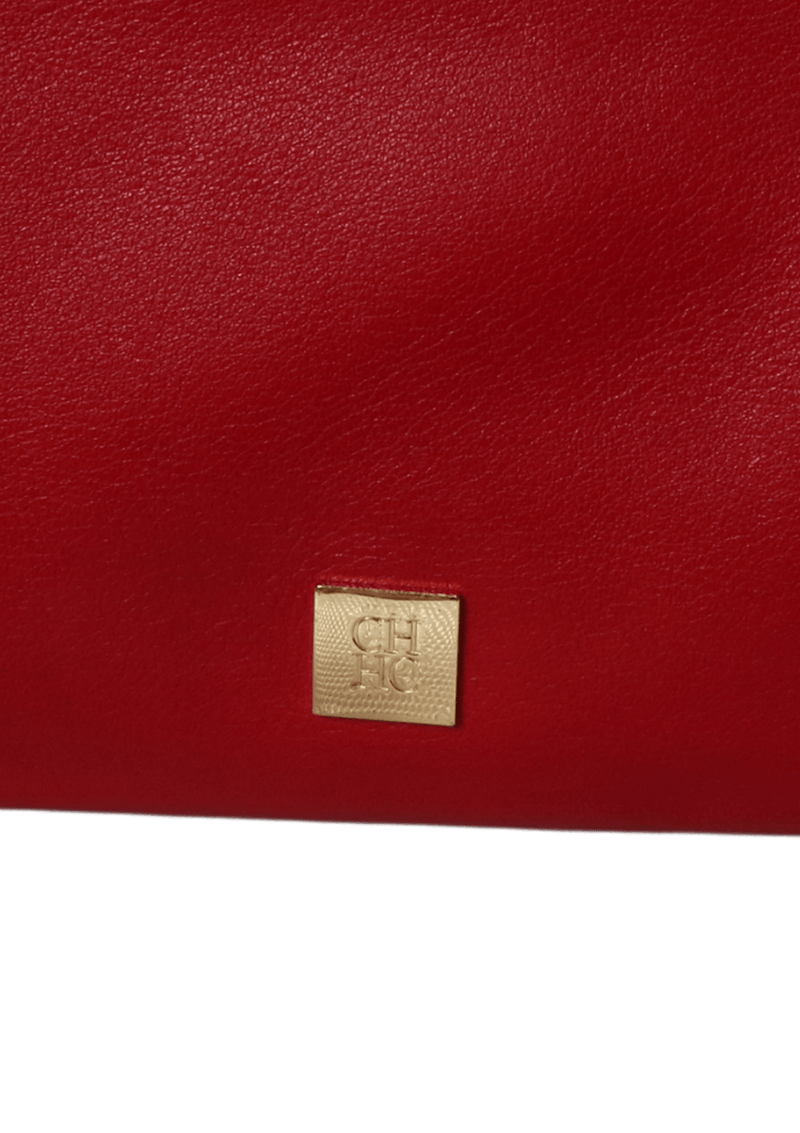 Leather clutch bag Carolina Herrera Red in Leather - 31967288